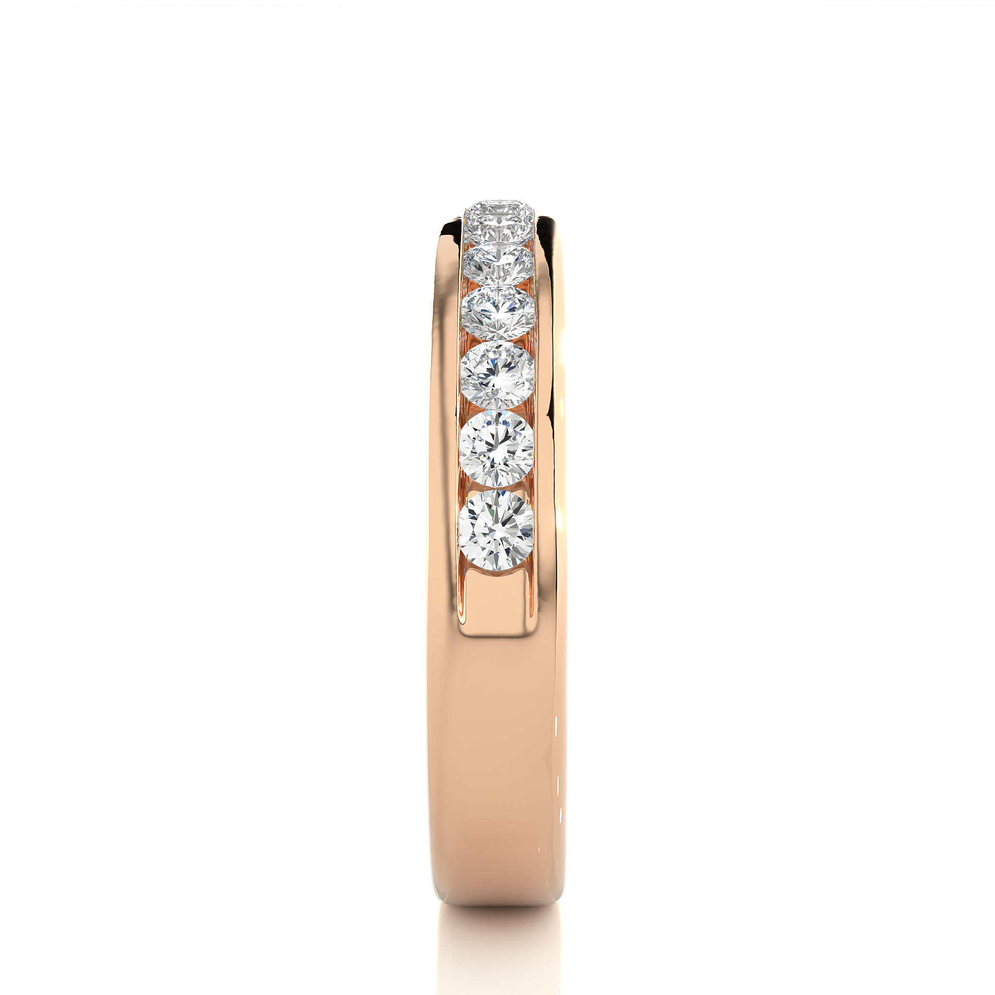 0.52 Carat IJ Color VS1 Clarity Diamond Studded Natural Diamond Ring.